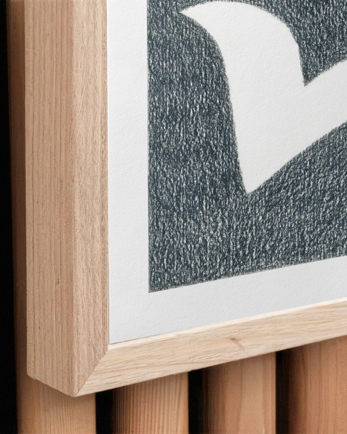 Made with raw Tasmanian oak this box style frame is a modern option for a calm and relaxing art print.